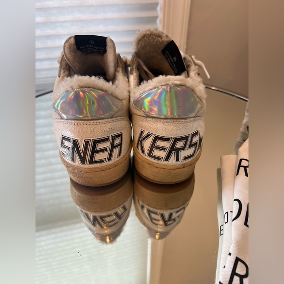 Size 42 Golden Goose Shearling Ballstars EUC - Picture 3 of 10